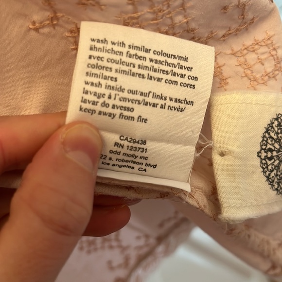 Odd Molly Cotton Blouse Size 2 - Picture 6 of 14